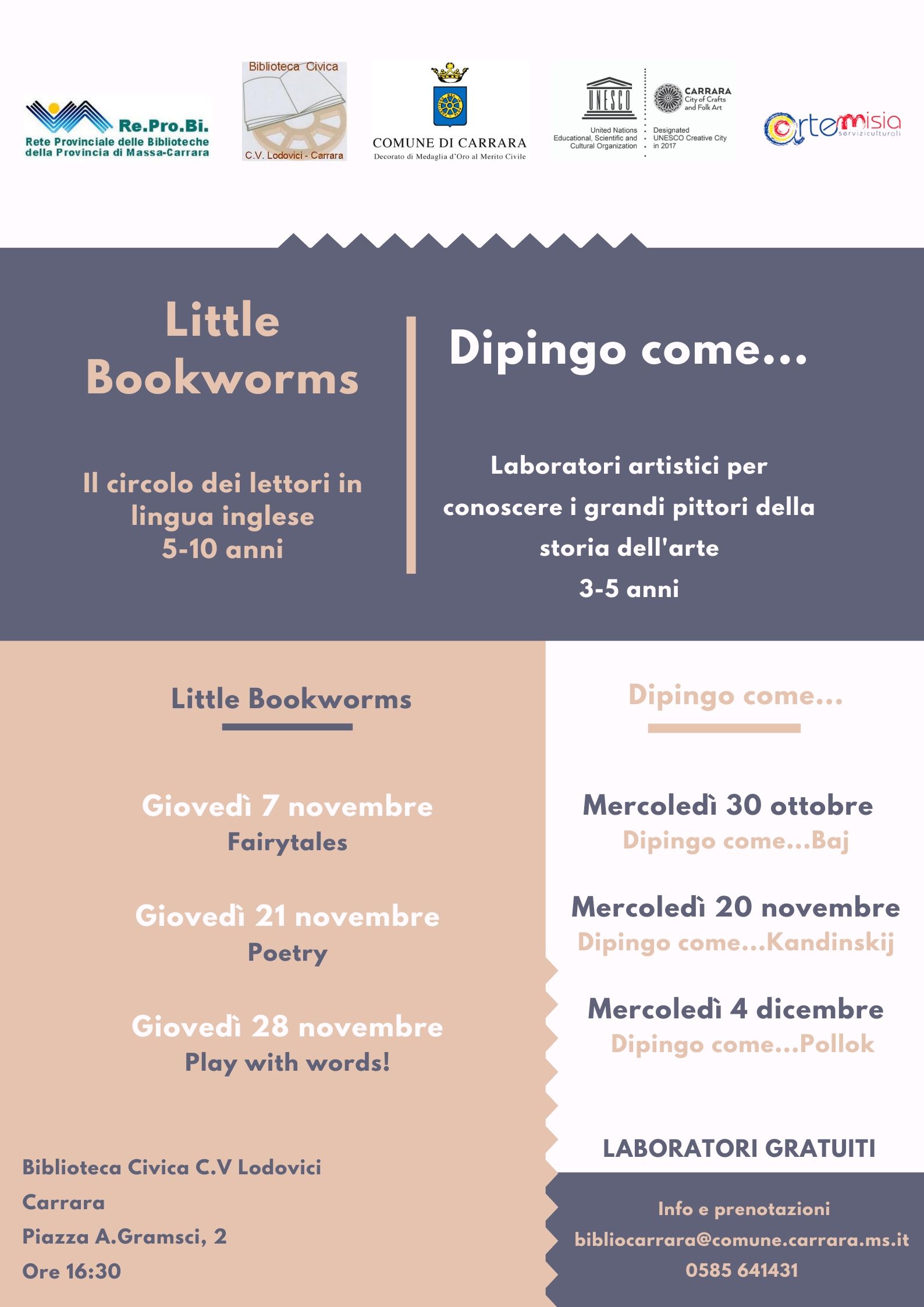 Carrara Workshop Biblioteca Immagine